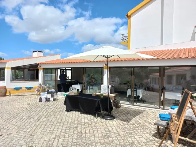 Preparação do salão — ambientação